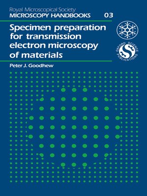 cover image of Specimen Preparation for Transmission Electron Microscopy of Materials